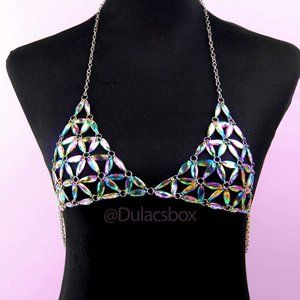 Jeweled Festival bodychain Top